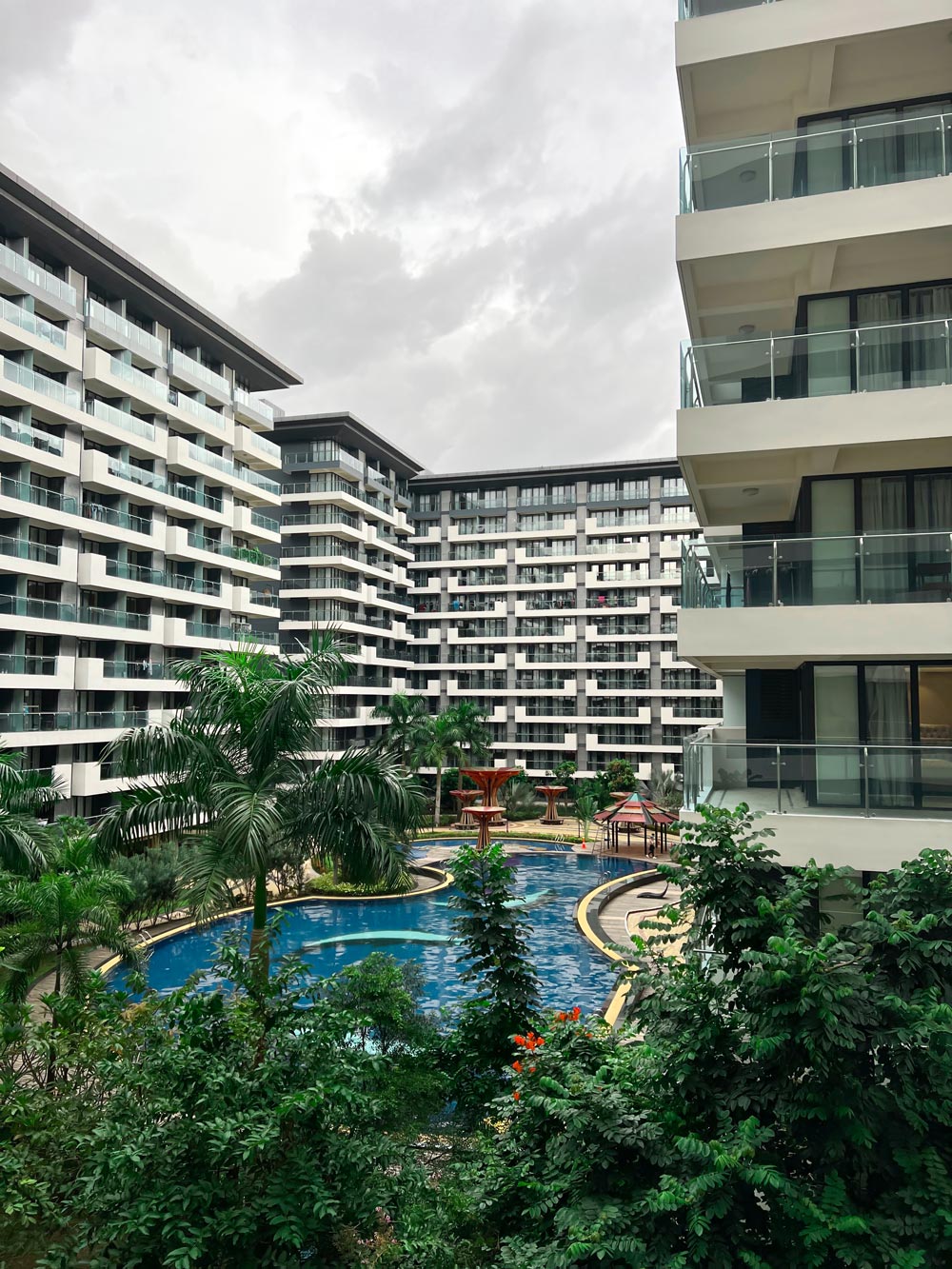 View from office balcony