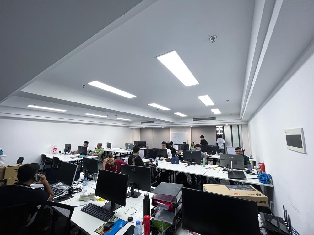 View from office balcony